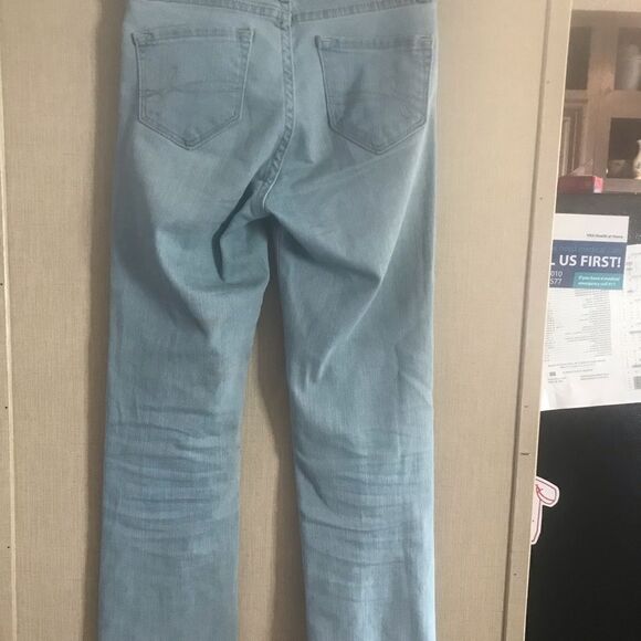 Denizen Levi's Girls High Rise Ankle Straight Raw Hem Size 10 - Picture 3 of 12